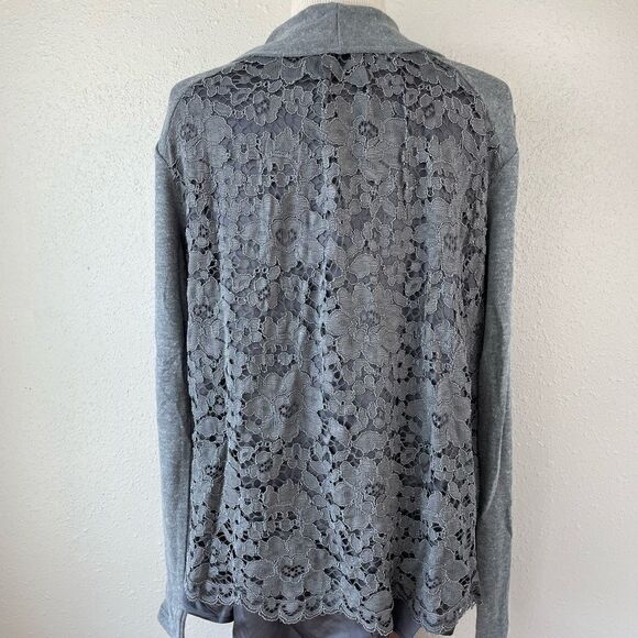 NWT Mystree Gray Cardigan Size L - Picture 5 of 9